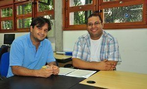Diretor do CPD, Ronny Guimarães e o analista Carlos Ribeiro