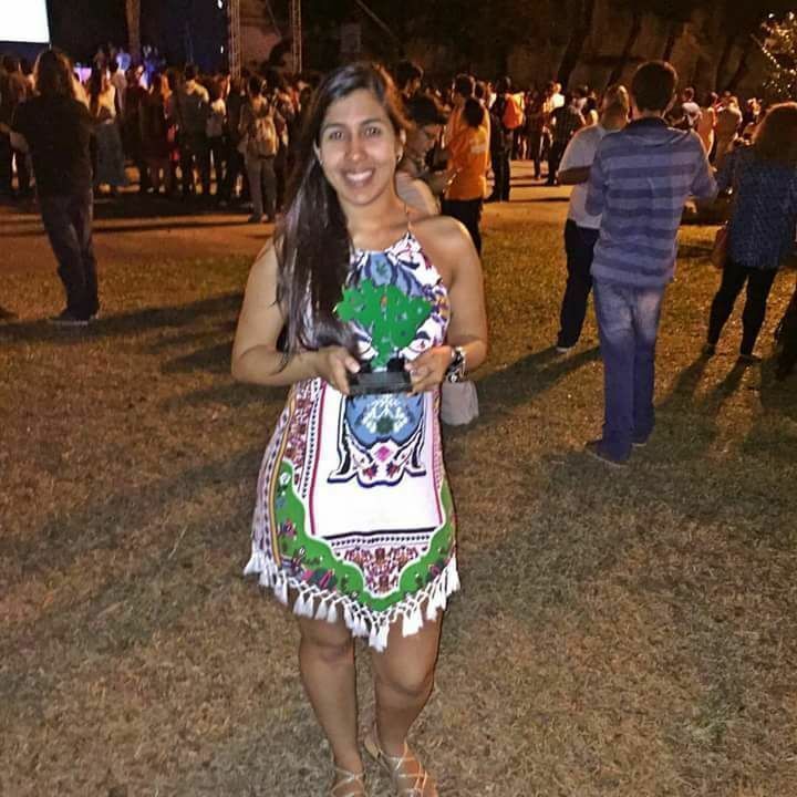 A aluna Tayara Wanderley, do curso de Relações Públicas do campus Manaus