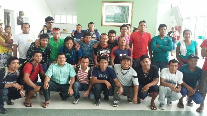 Graduandos do Curso de Formação de Professores Indígenas (FPI) em visita ao Auditório Eulálio Chaves