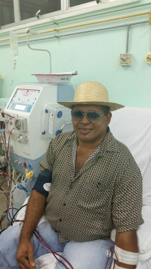 Antônio Jorge Rodrigues de Abreu, um dos pacientes que fazem hemodiálise no HU