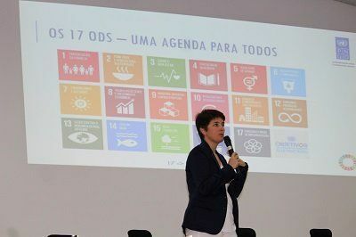 Representante do Programa das Nações Unidas para o Desenvolvimento (PNUD), Ieva Lazareviciute, proferiu a Conferência de abertura
