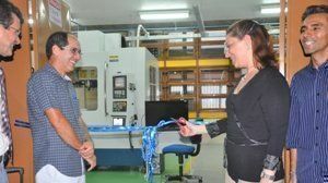 A sala foi toda adaptada para receber os objetos