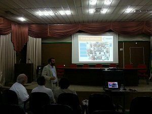 Dr. José Carlos Reston durante a palestra sobre a Síndrome de Burn-out